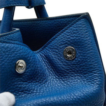Prada Tote Bag Blue Leather — view 8