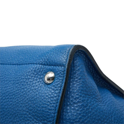 Prada Tote Bag Blue Leather — view 4
