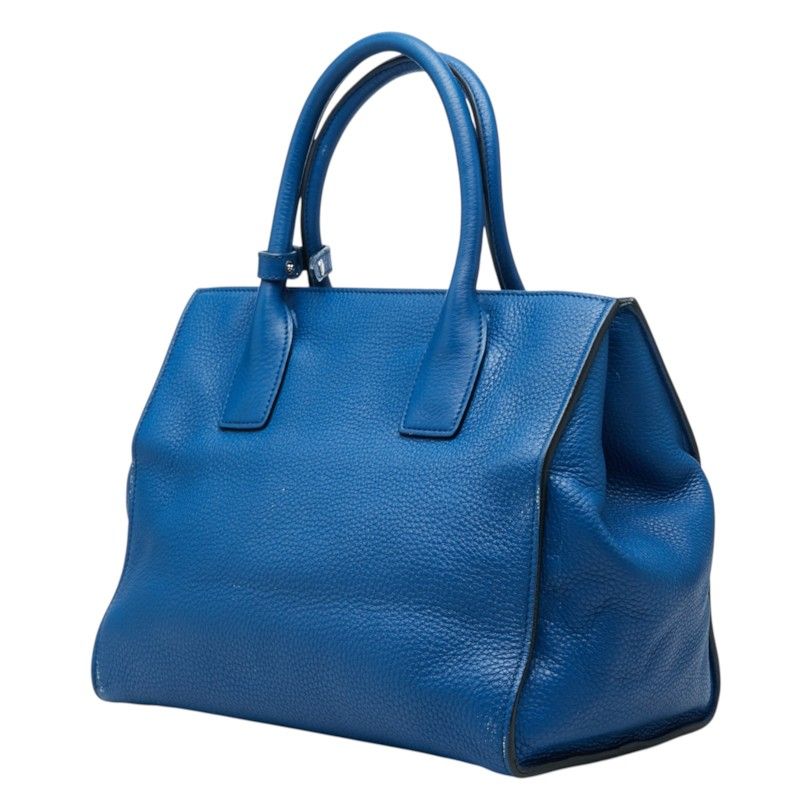Prada Tote Bag Blue Leather — view 2