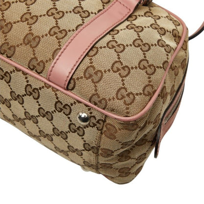 Gucci GG Canvas Twins Handbag Beige Pink — view 6