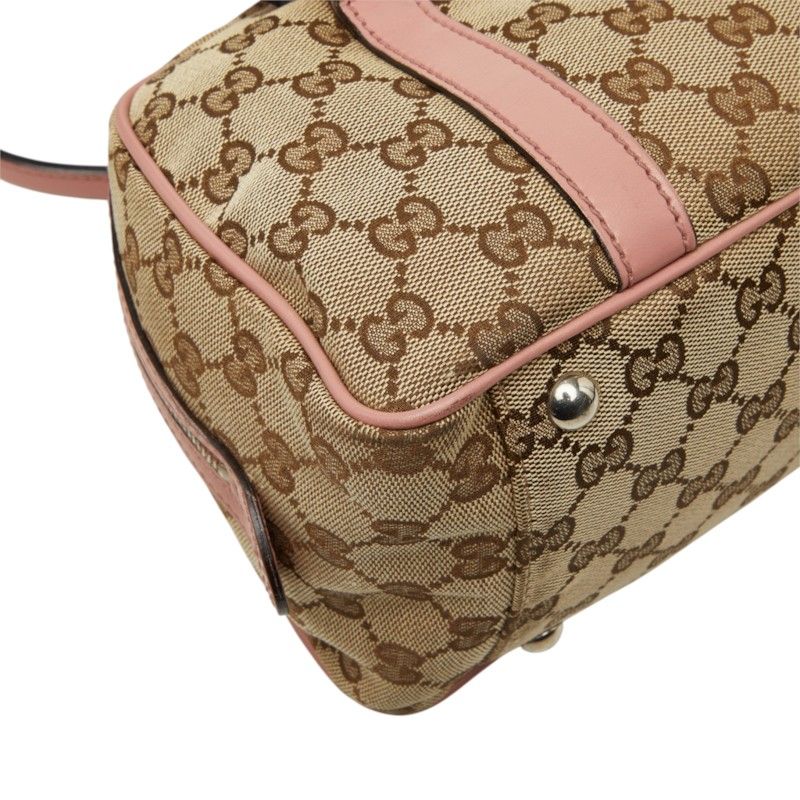 Gucci GG Canvas Twins Handbag Beige Pink — view 5