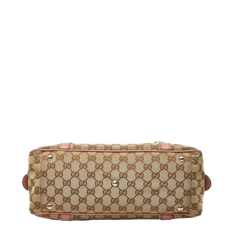 Gucci GG Canvas Twins Handbag Beige Pink — view 3