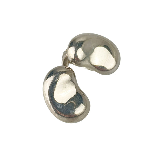 Tiffany & Co Earrings Elsa Peretti Bean Silver