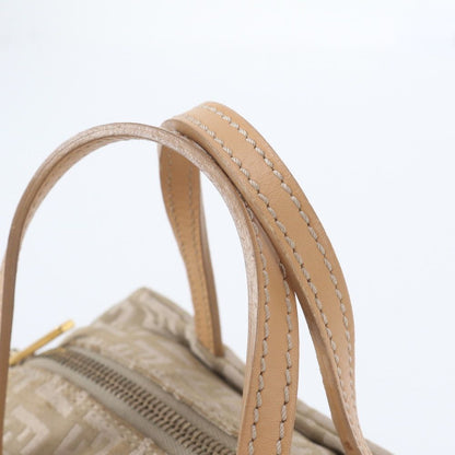 Fendi Zucchino FF Canvas Leather Handbag Tote — view 2