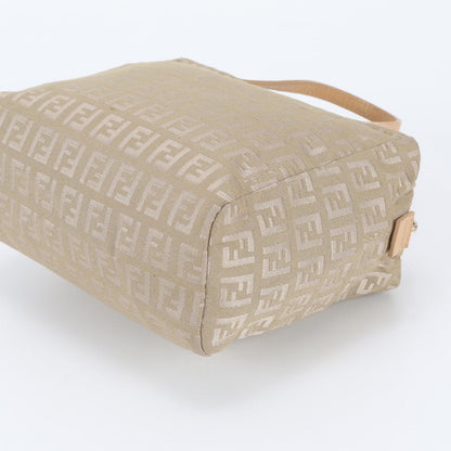Fendi Zucchino FF Canvas Leather Handbag Tote — view 4