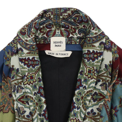 Hermes by Jean Paul Gaultier Paisley Fringe Vest Black Mix 40 — view 4