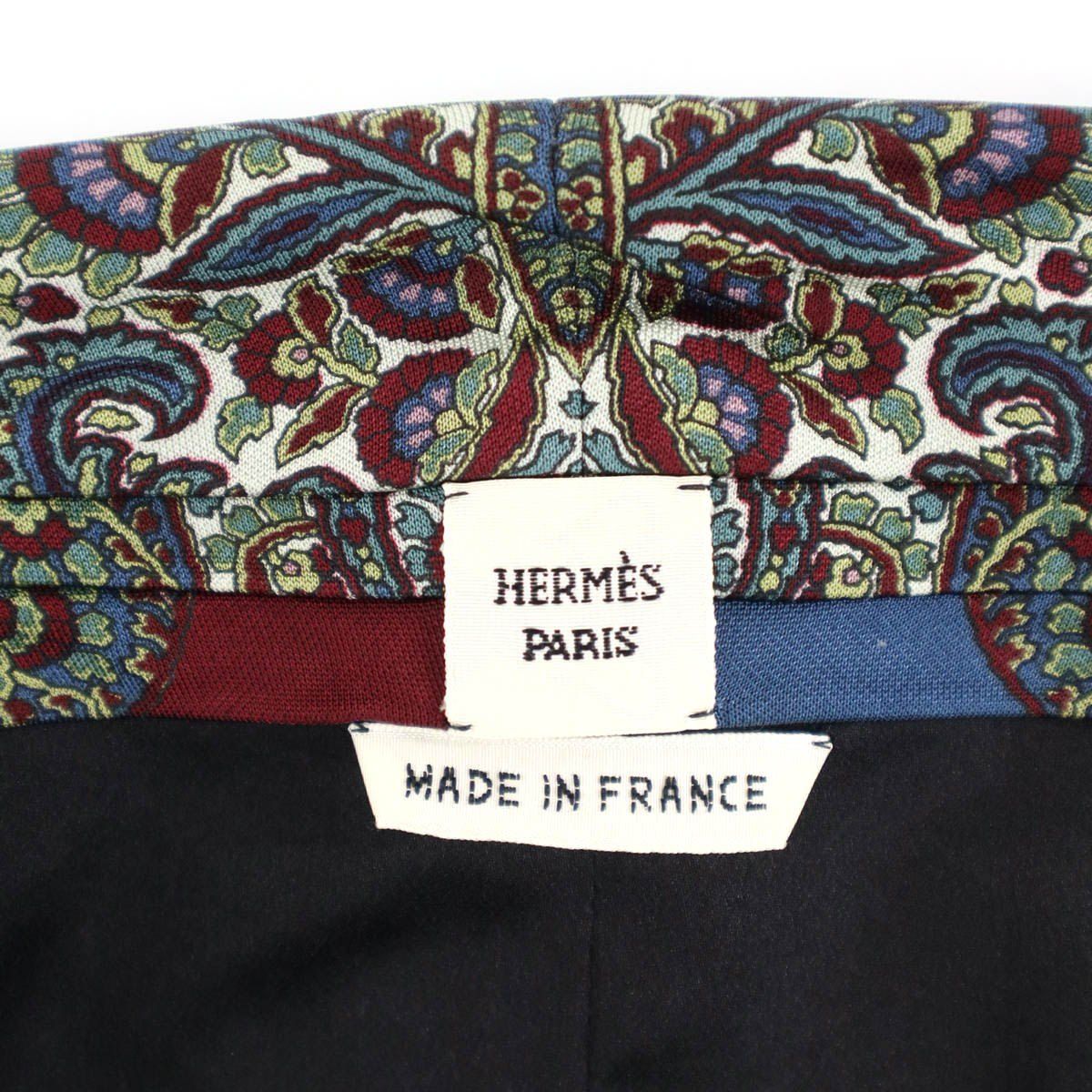Hermes by Jean Paul Gaultier Paisley Fringe Vest Black Mix 40 — view 3