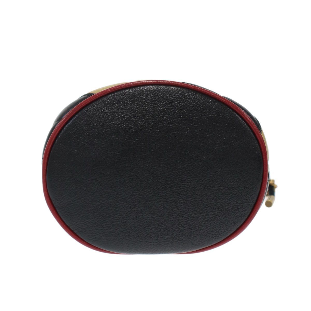 Gucci GG Marmont Mini Bucket Shoulder Bag Beige Black — view 5