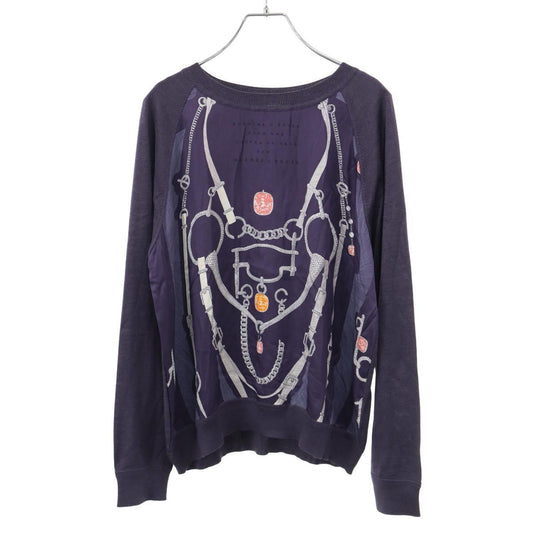 Hermes Etude Poor Une Parure de Gala Twillaine Cashmere Silk Knit Sweater