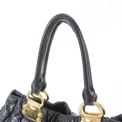 Miu Miu Matelasse Leather Tote Bag Shoulder Hand Black — view 2