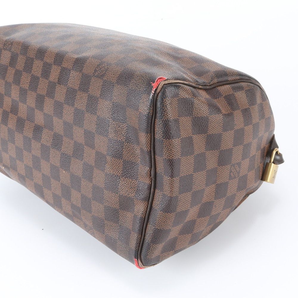 Louis Vuitton Damier Speedy 30 Leather Tote Bag Shoulder — view 4