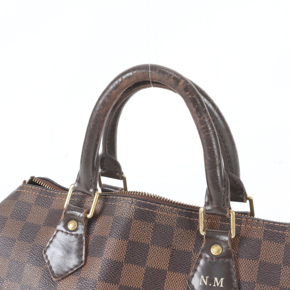 Louis Vuitton Damier Speedy 30 Leather Tote Bag Shoulder — view 2