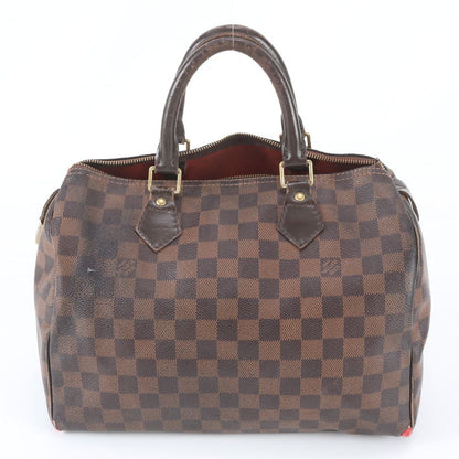 Louis Vuitton Damier Speedy 30 Leather Tote Bag Shoulder — view 3
