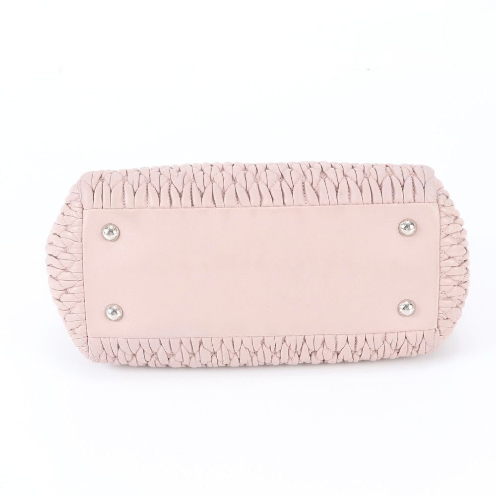 Miu Miu Matelasse Nappa Crystal Leather 2-Way Tote Bag Shoulder — view 6