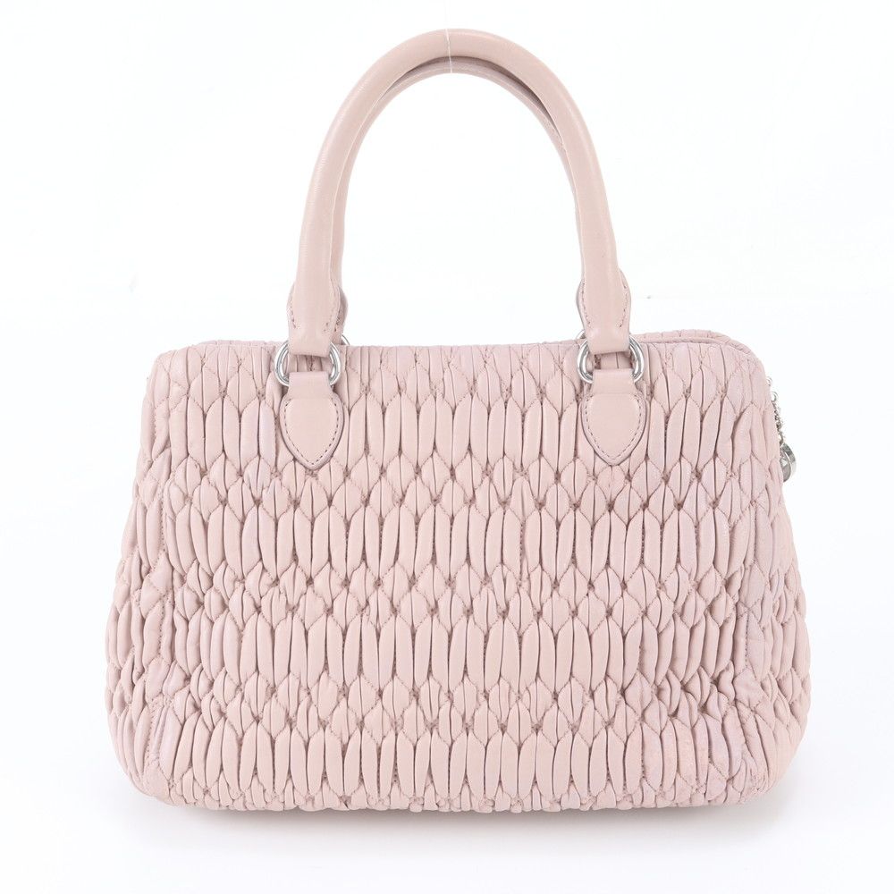 Miu Miu Matelasse Nappa Crystal Leather 2-Way Tote Bag Shoulder — view 3