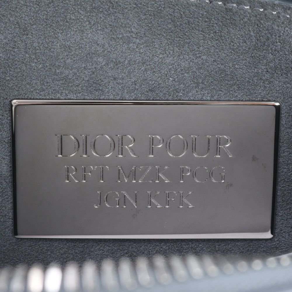 Dior Saddle Flower Embroidery Leather Shoulder Bag — view 8
