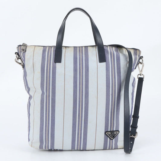 Prada Triangle Logo Leather 2-Way Shoulder Bag Crossbody Hand