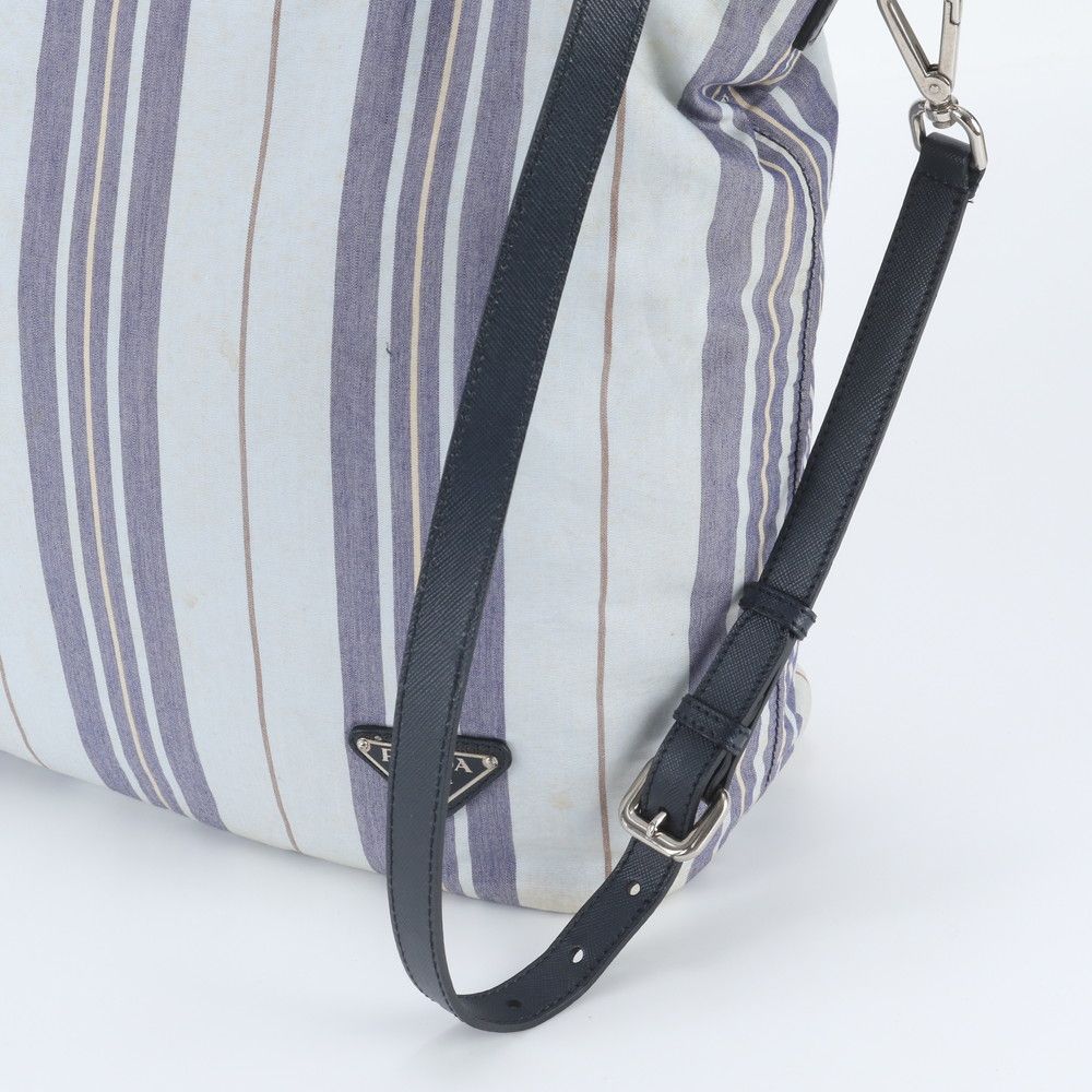 Prada Triangle Logo Leather 2-Way Shoulder Bag Crossbody Hand — view 3