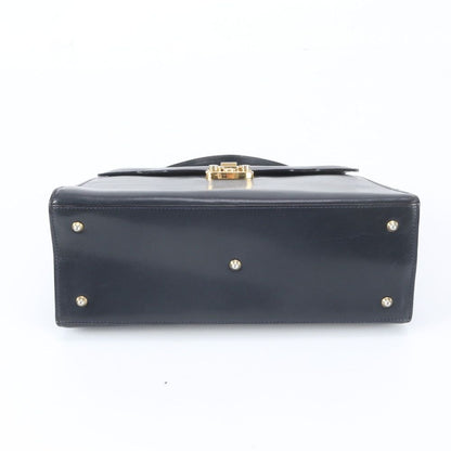 Gucci Ladylock Leather Handbag Black — view 6