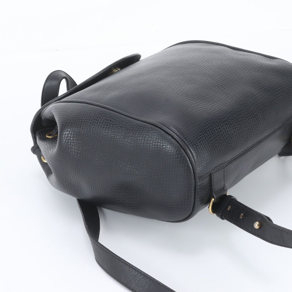 Dior Vintage Leather Backpack Black — view 5