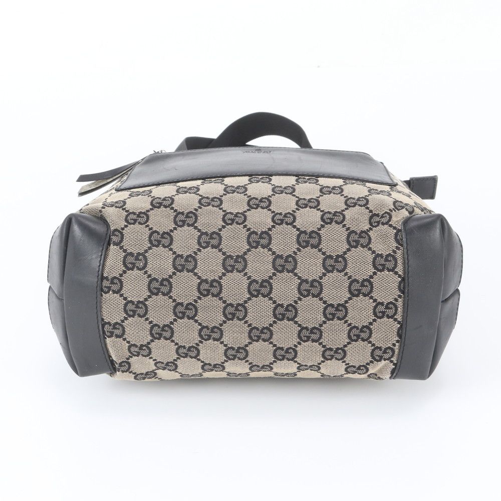 Gucci GG Canvas Leather Tote Bag Shoulder — view 6