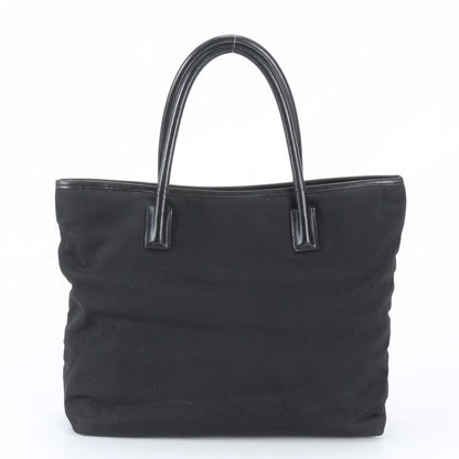Gucci Leather Nylon Tote Bag Shoulder Hand Black — view 3