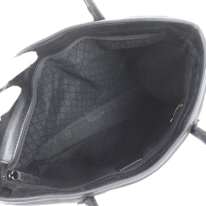 Gucci Leather Nylon Tote Bag Shoulder Hand Black — view 7