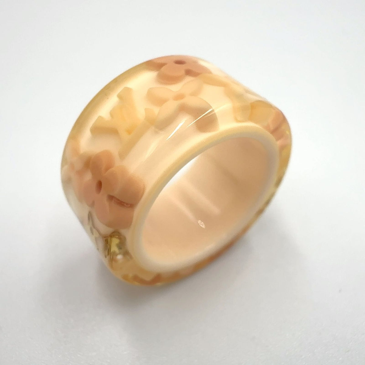 Louis Vuitton Bague Farandole Resin Ivory Pink Ring — view 6