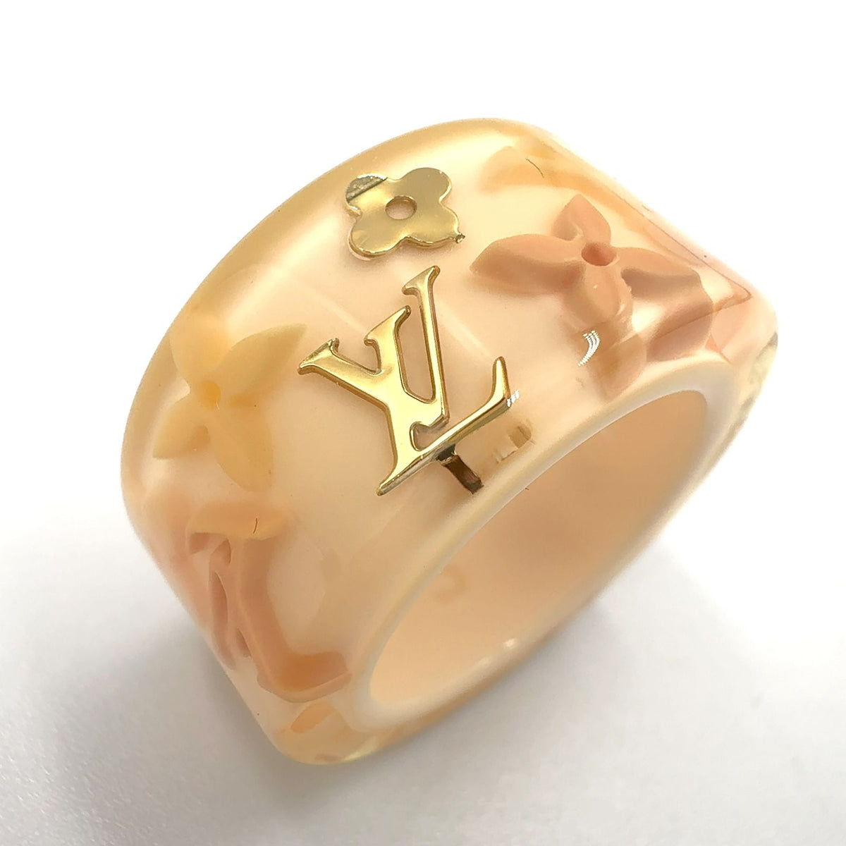 Louis Vuitton Bague Farandole Resin Ivory Pink Ring — view 4
