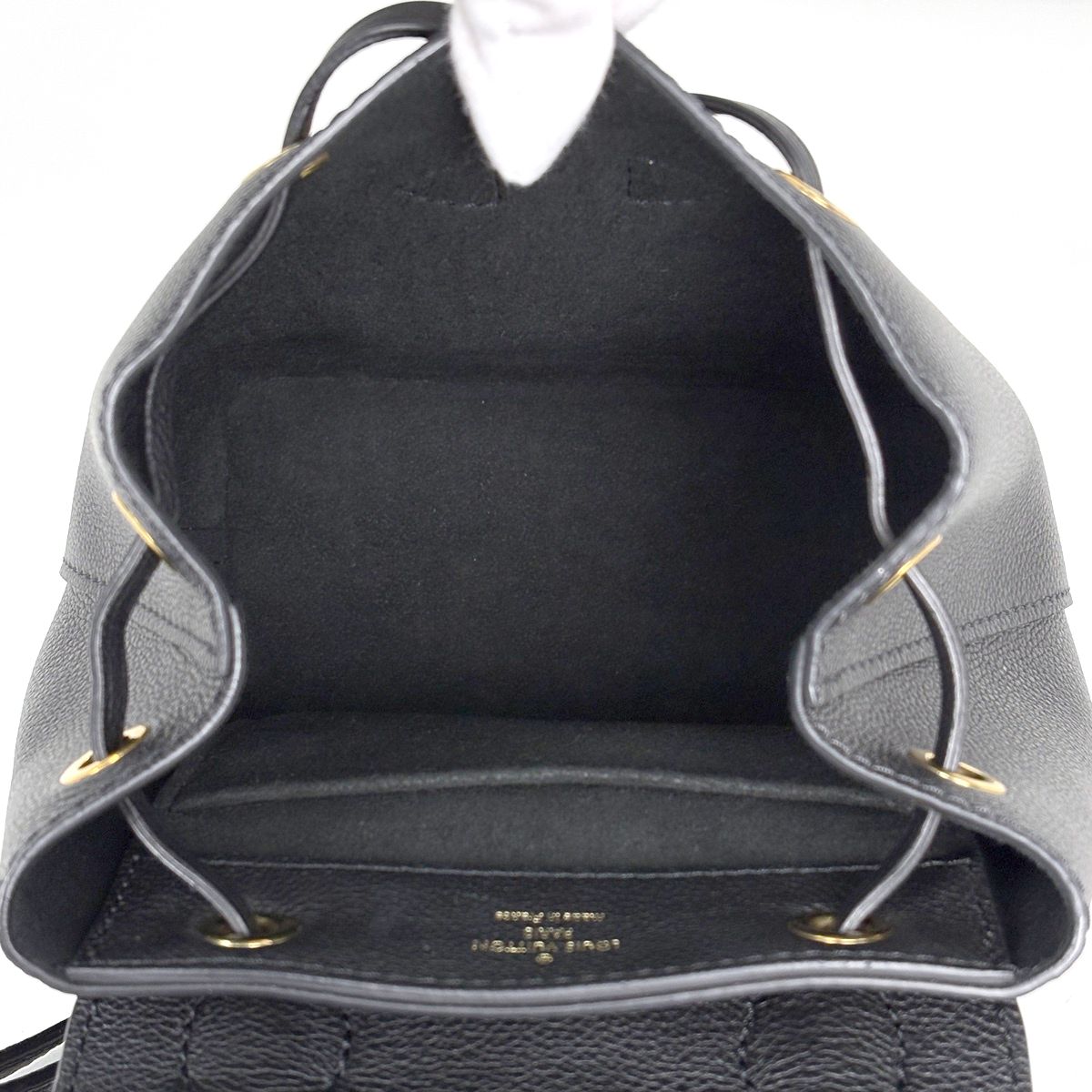 Louis Vuitton Lockme Backpack Mini Leather Noir — view 7