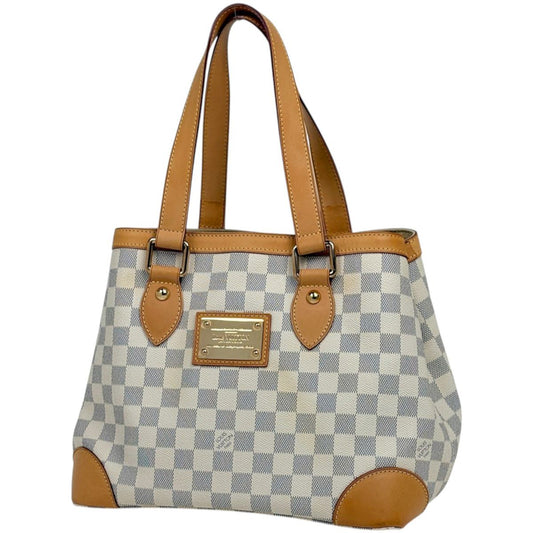Louis Vuitton Hampstead PM Tote Bag Damier Azur White