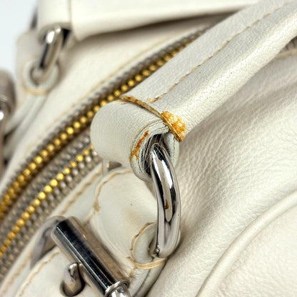 Prada Handbag Logo Leather White — view 5