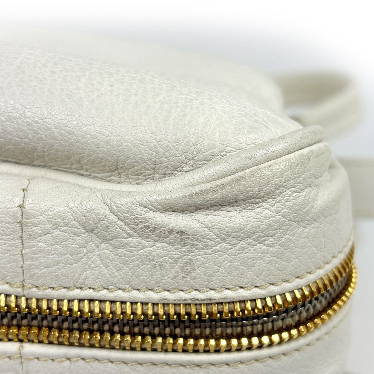 Prada Handbag Logo Leather White — view 3