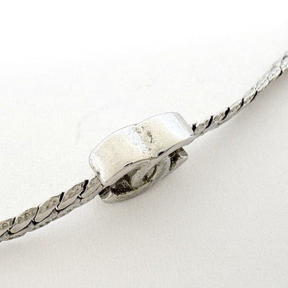 Chanel Necklace CC Logo Silver Plated — view 4