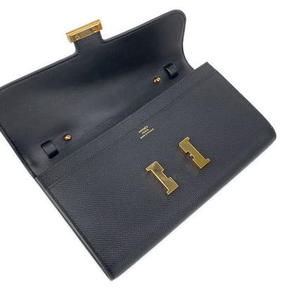 Hermes Wallet Constance Long to Go Black Gold — view 3
