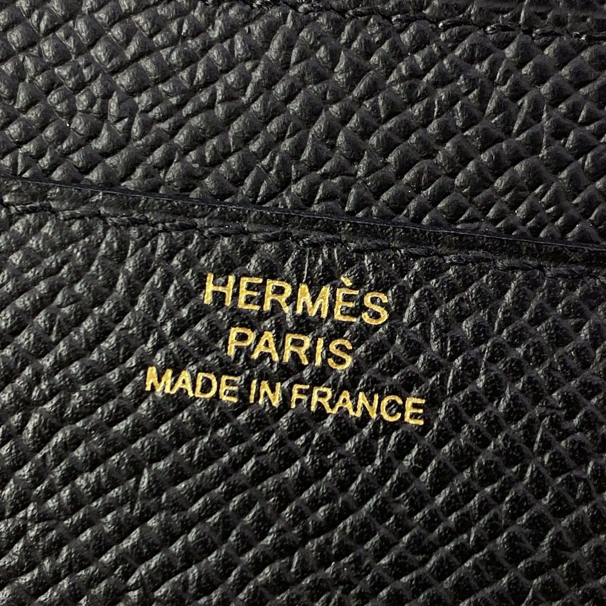 Hermes Wallet Constance Long to Go Black Gold — view 6