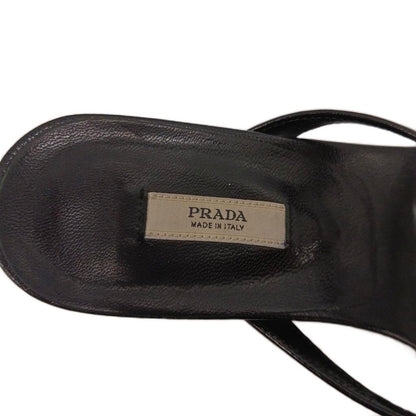 Prada Sandals Leather Black — view 4