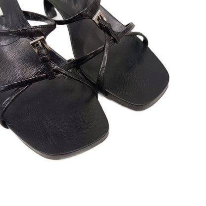 Prada Sandals Leather Black — view 6