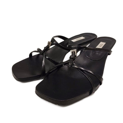 Prada Sandals Leather Black