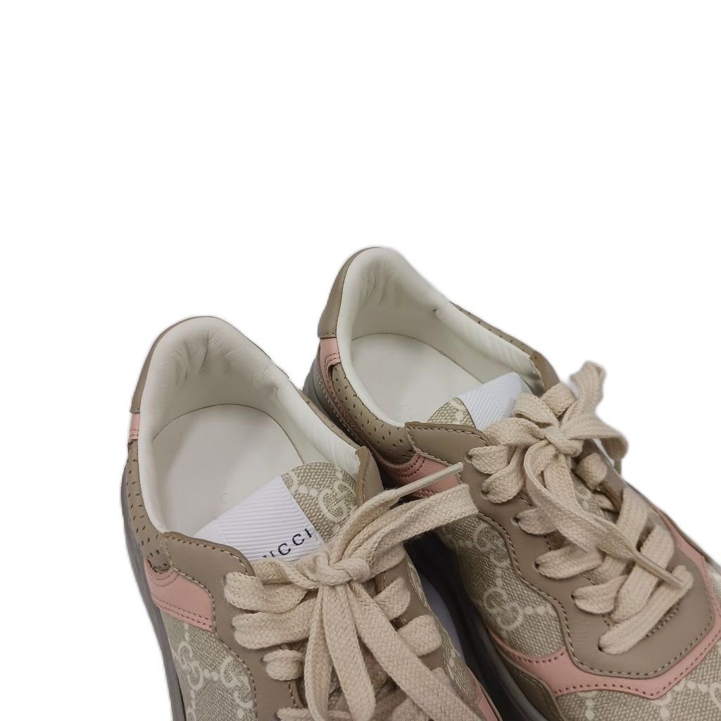 Gucci GG Supreme Sneakers Gray Pink — view 7