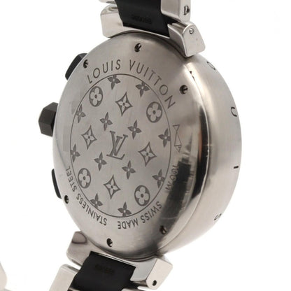 Louis Vuitton Tambour in Black SS Quartz Watch — view 5