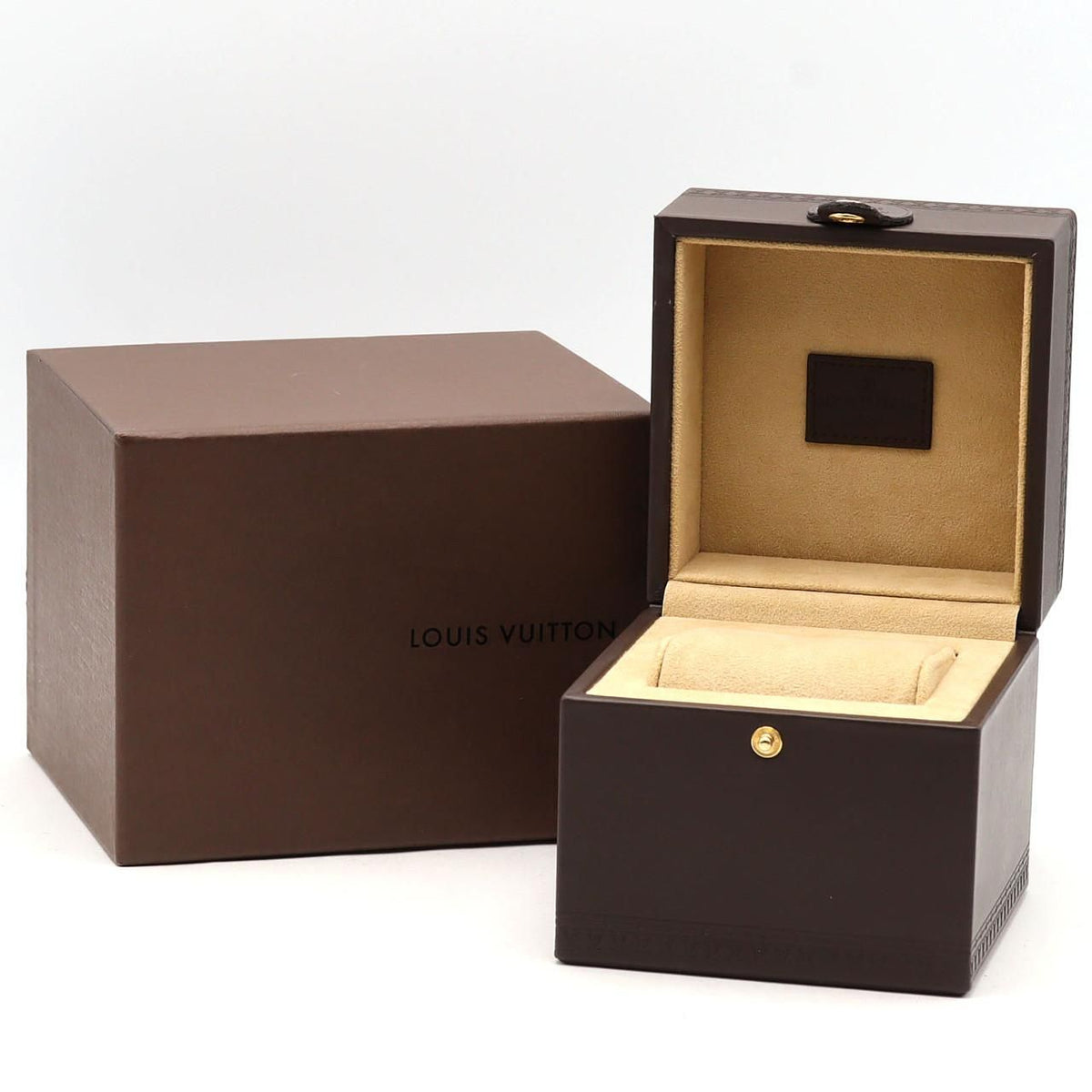 Louis Vuitton Tambour in Black SS Quartz Watch — view 7