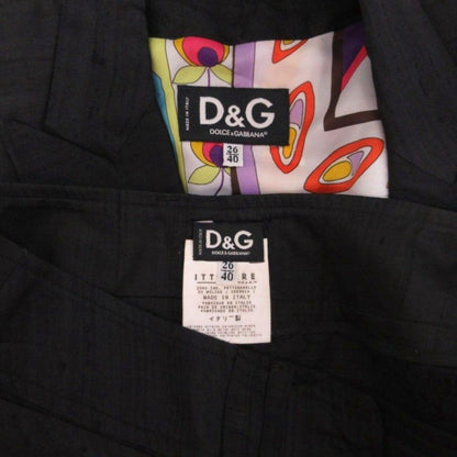 Dolce & Gabbana Suit Tailored Jacket Flare Pants Trousers Lining All Over Print — view 8