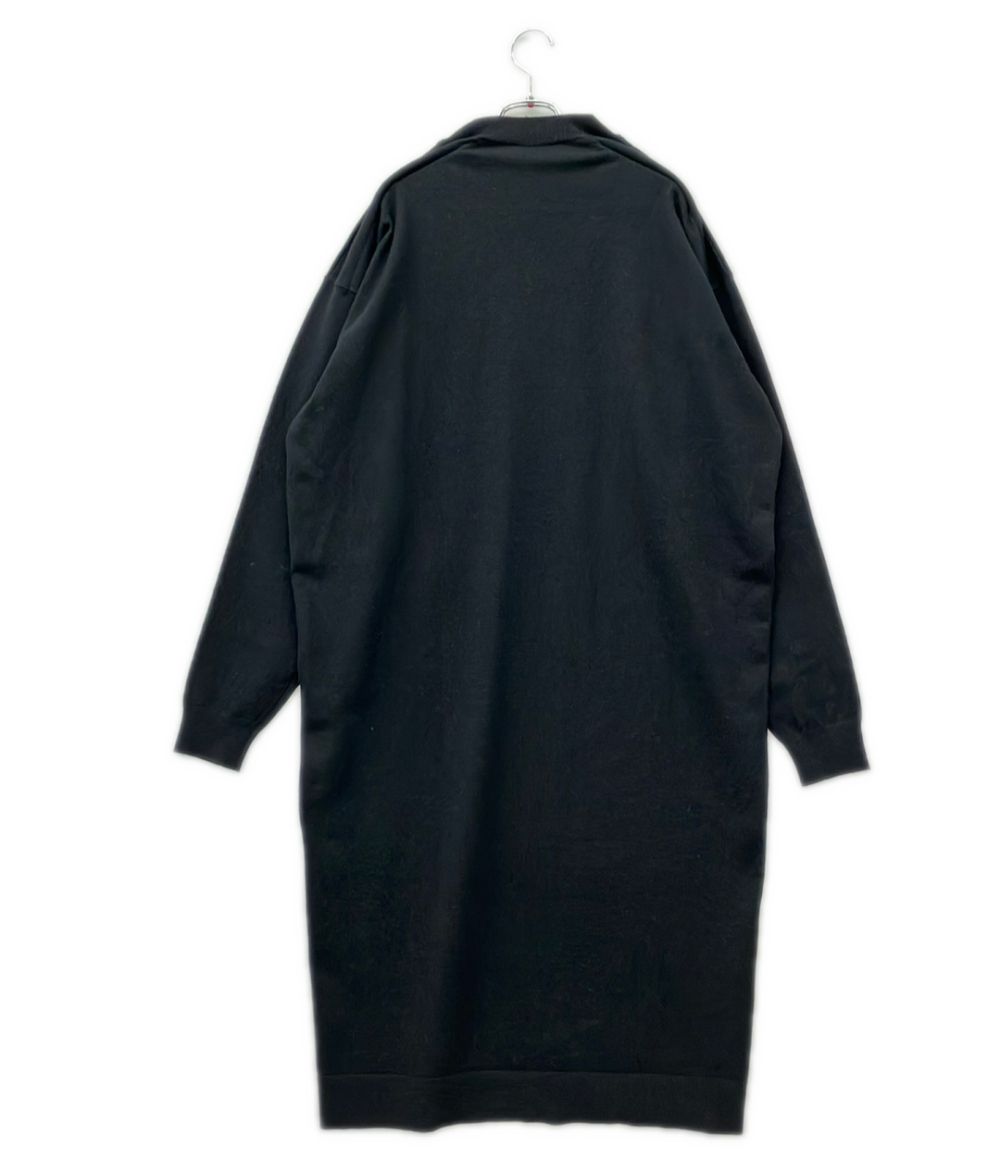 Balenciaga Long Sleeve V-neck Knit Dress — view 2