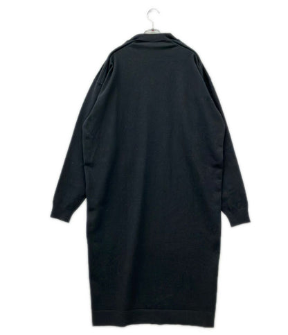 Balenciaga Long Sleeve V-neck Knit Dress — view 2