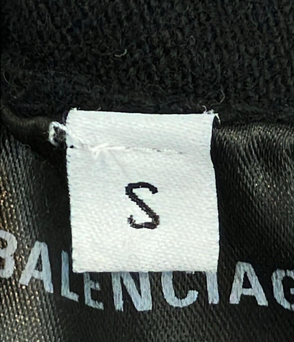 Balenciaga Long Sleeve V-neck Knit Dress — view 4