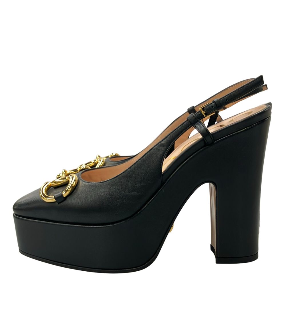 Gucci Horsebit Slingback Pumps Heels — view 2