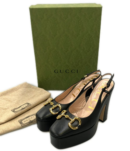 Gucci Horsebit Slingback Pumps Heels