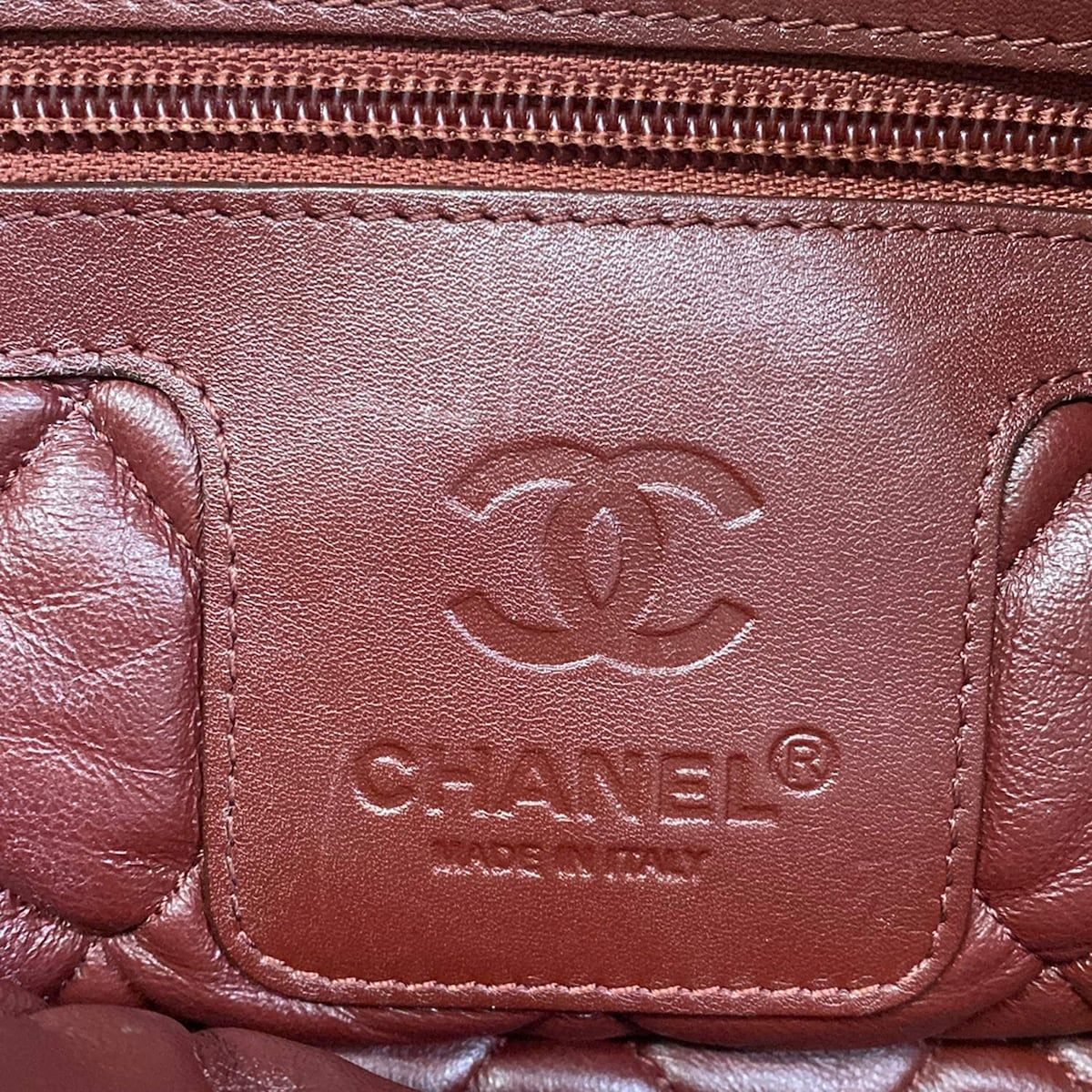 Chanel Shoulder Bag Coco Cocoon Beige Leather — view 8