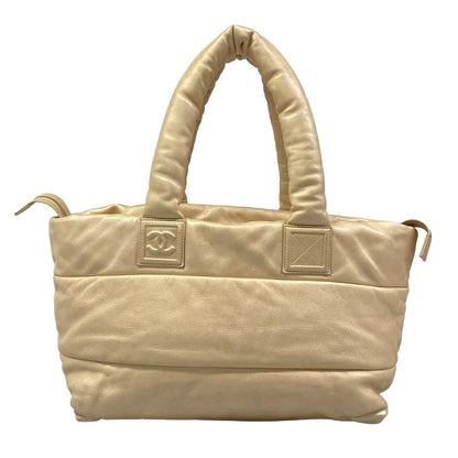 Chanel Shoulder Bag Coco Cocoon Beige Leather — view 3